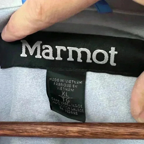 Women’s Marmot XL jacket windbreaker lightweight blue - Picture 3 of 6